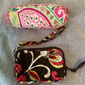 Vera Bradley Semi-Hard Sunglasses Case and Soft Camera Case